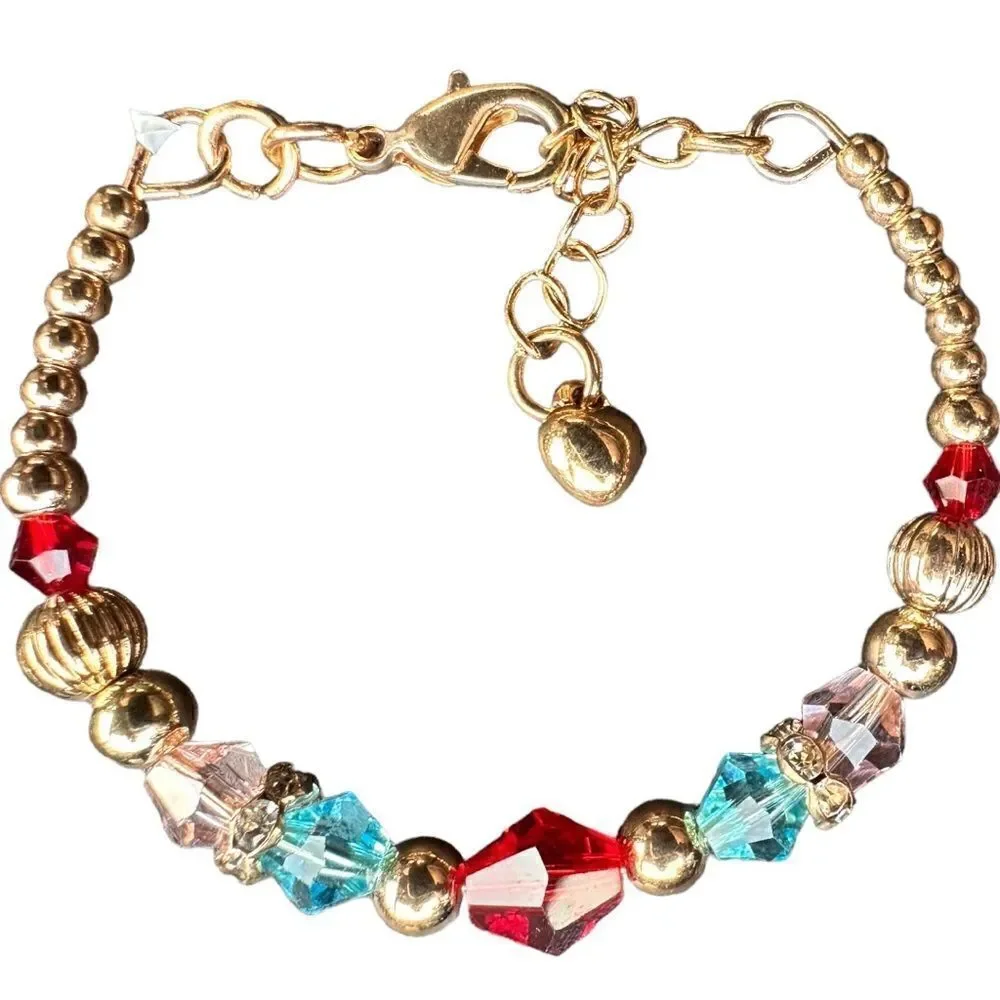 Baby bracelet/with extension to hold Rainbow Colors New🌈